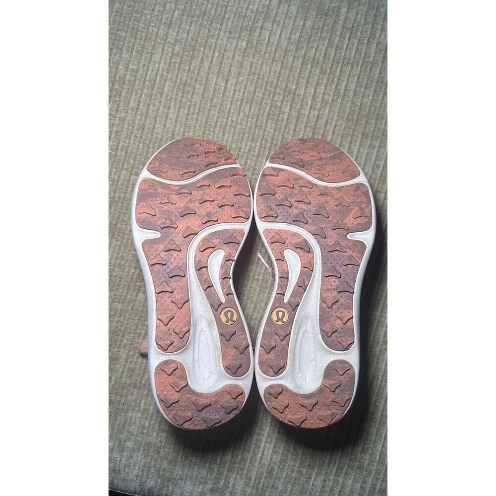 $168 Lululemon Womens Beyond Feel Trail Running Shoes Sedona Sunset Size 8